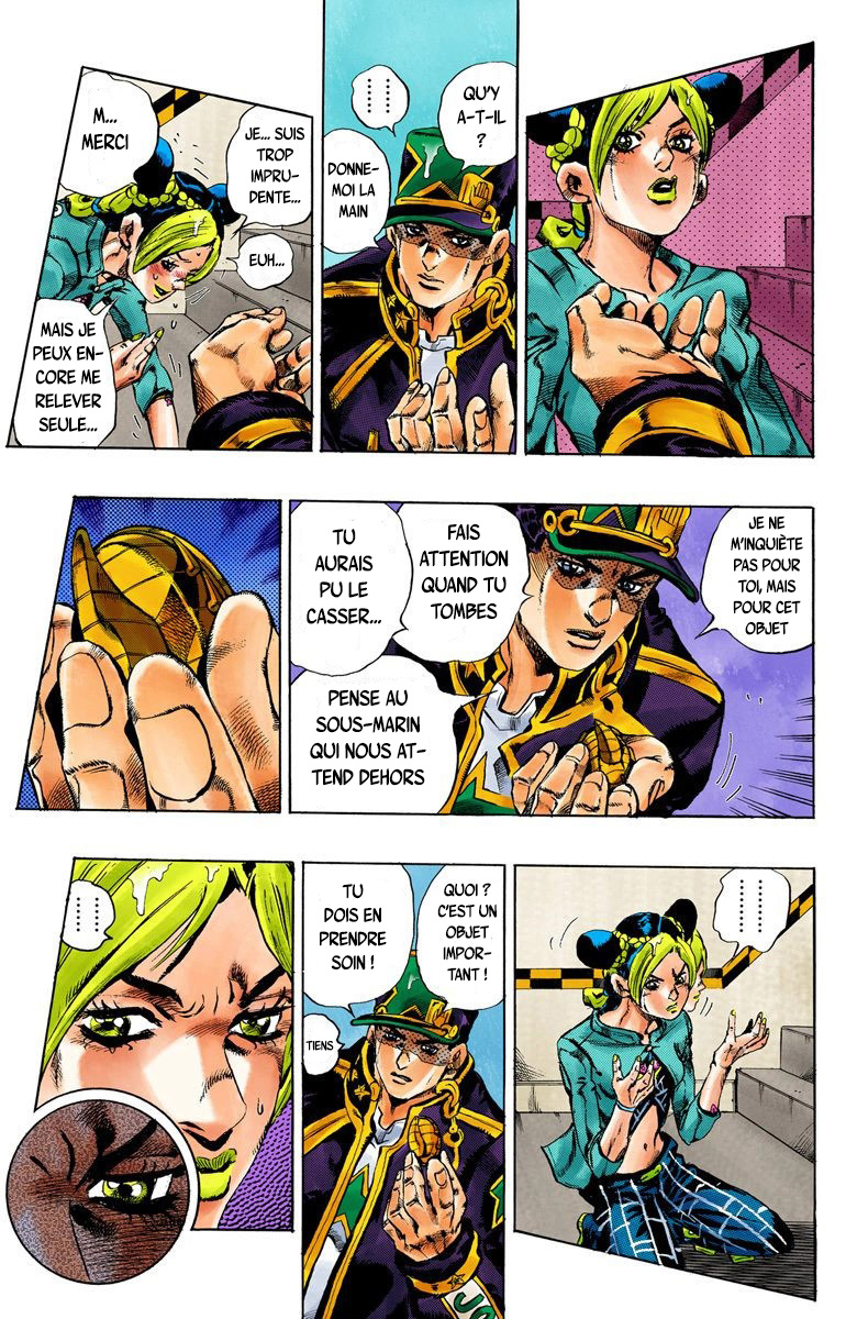 Read JoJo's Bizarre Adventure Part 6 Stone Ocean Official Colored FR Manga Online