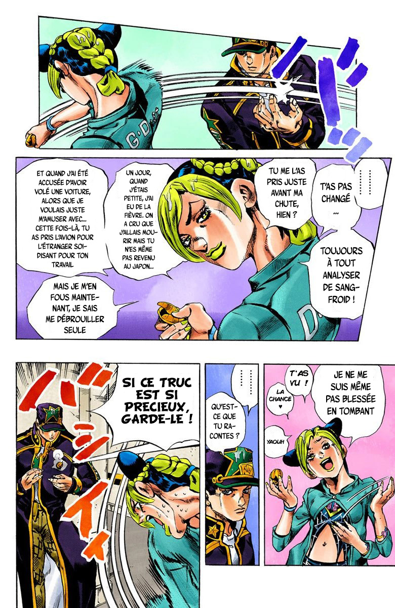 Read JoJo's Bizarre Adventure Part 6 Stone Ocean Official Colored FR Manga Online