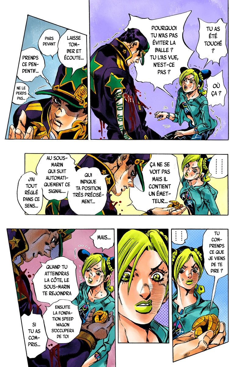 Read JoJo's Bizarre Adventure Part 6 Stone Ocean Official Colored FR Manga Online