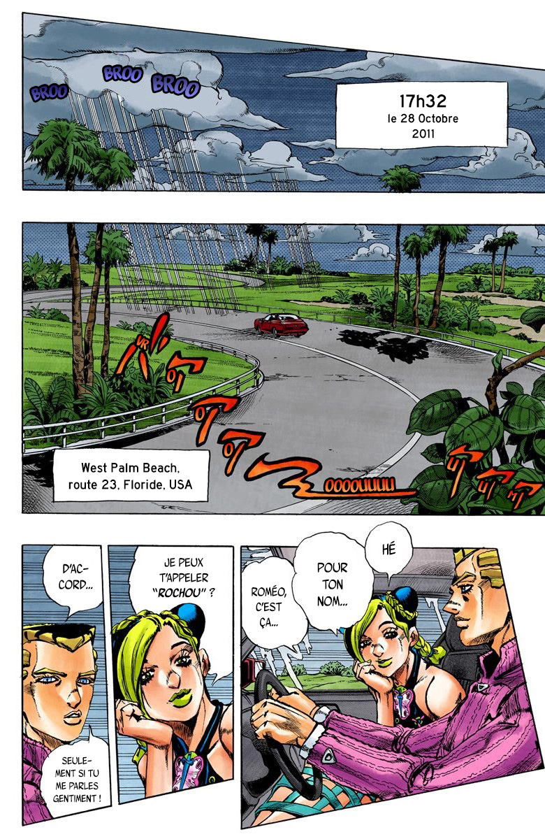 Read JoJo's Bizarre Adventure Part 6 Stone Ocean Official Colored FR Manga Online