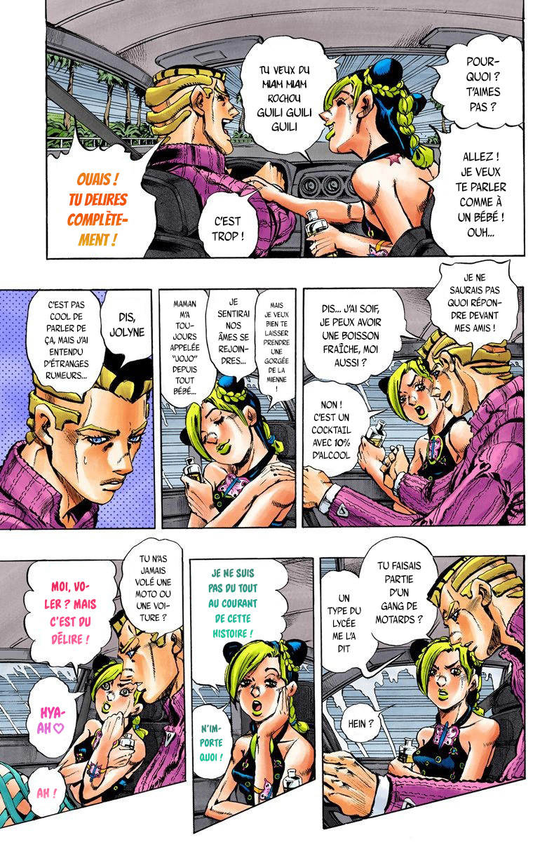 Read JoJo's Bizarre Adventure Part 6 Stone Ocean Official Colored FR Manga Online