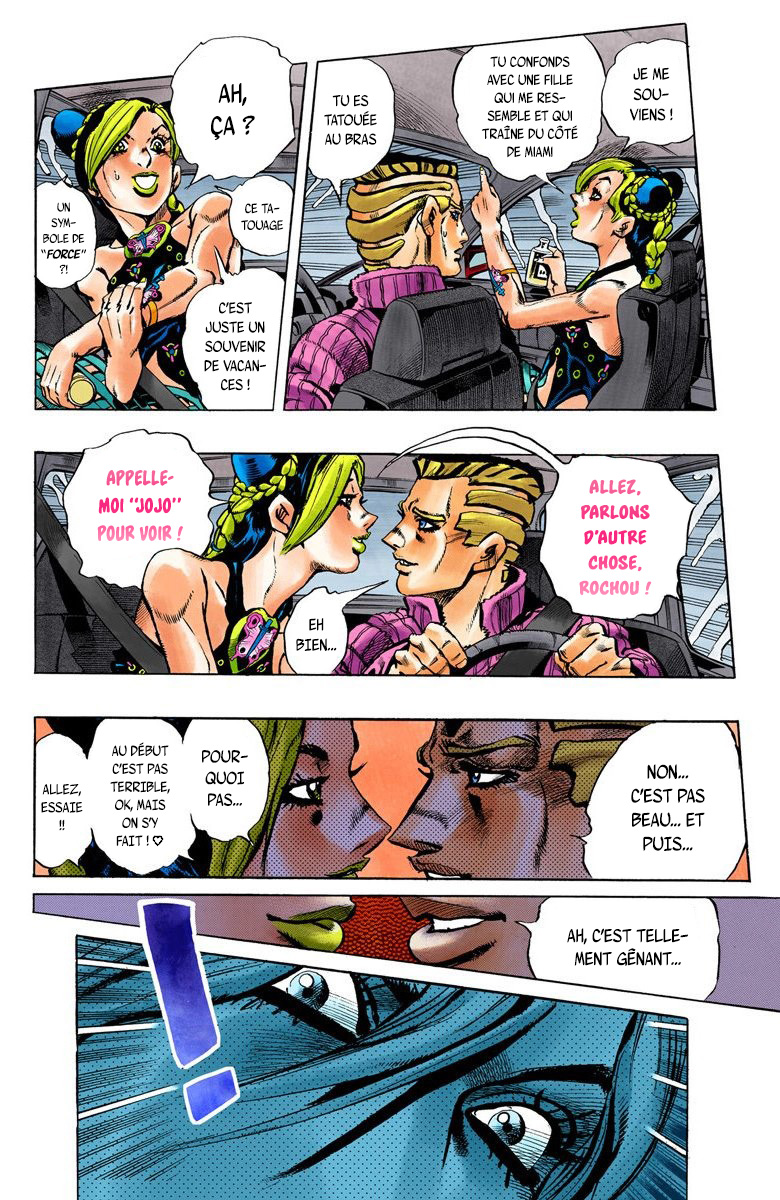 Read JoJo's Bizarre Adventure Part 6 Stone Ocean Official Colored FR Manga Online