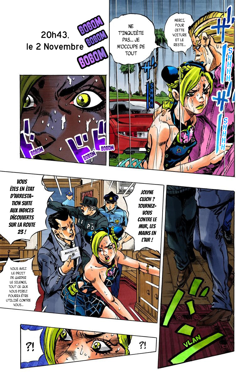 Read JoJo's Bizarre Adventure Part 6 Stone Ocean Official Colored FR Manga Online