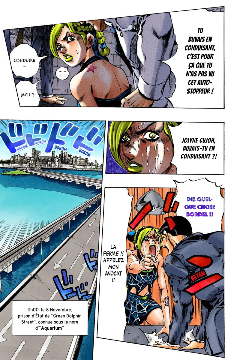 Read JoJo's Bizarre Adventure Part 6 Stone Ocean Official Colored FR Manga Online