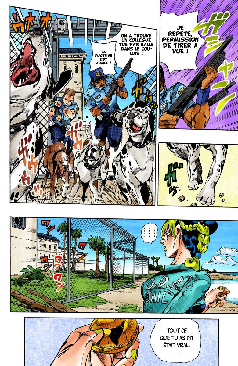 Read JoJo's Bizarre Adventure Part 6 Stone Ocean Official Colored FR Manga Online