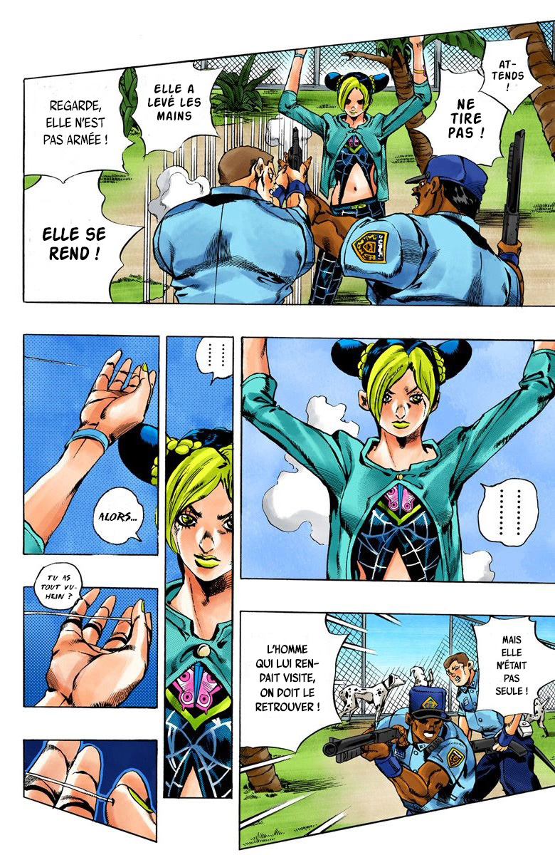 Read JoJo's Bizarre Adventure Part 6 Stone Ocean Official Colored FR Manga Online