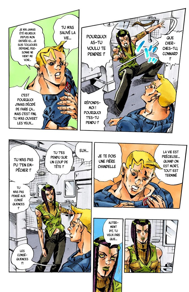 Read JoJo's Bizarre Adventure Part 6 Stone Ocean Official Colored FR Manga Online