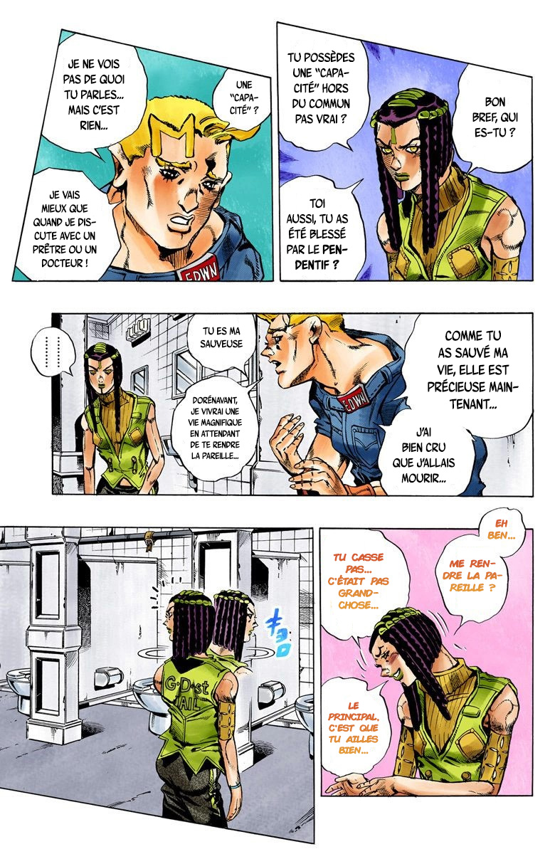 Read JoJo's Bizarre Adventure Part 6 Stone Ocean Official Colored FR Manga Online