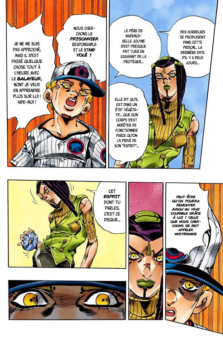 Read JoJo's Bizarre Adventure Part 6 Stone Ocean Official Colored FR Manga Online