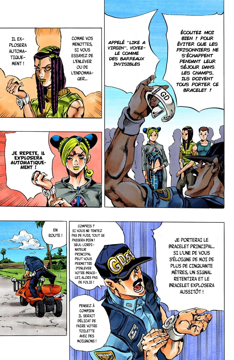 Read JoJo's Bizarre Adventure Part 6 Stone Ocean Official Colored FR Manga Online