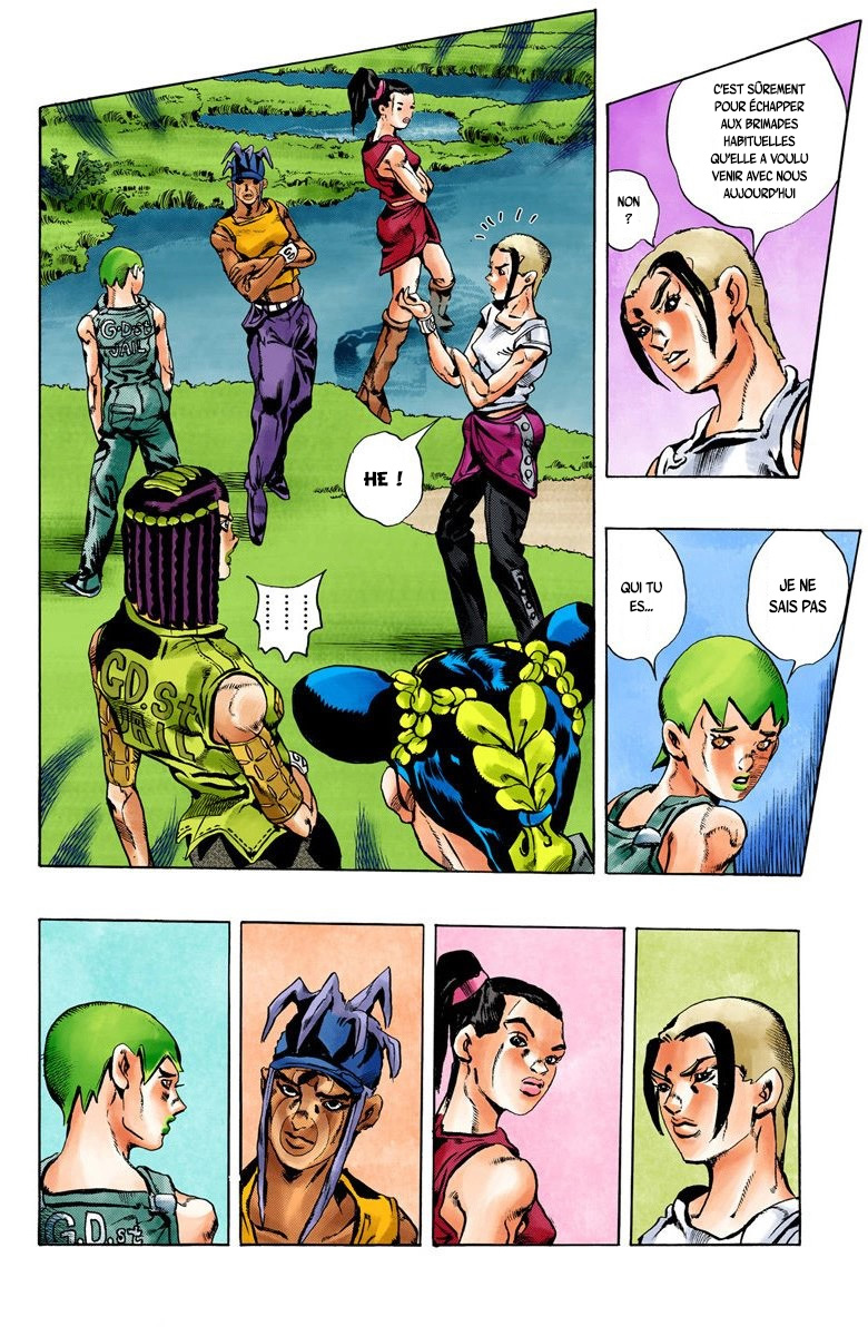 Read JoJo's Bizarre Adventure Part 6 Stone Ocean Official Colored FR Manga Online
