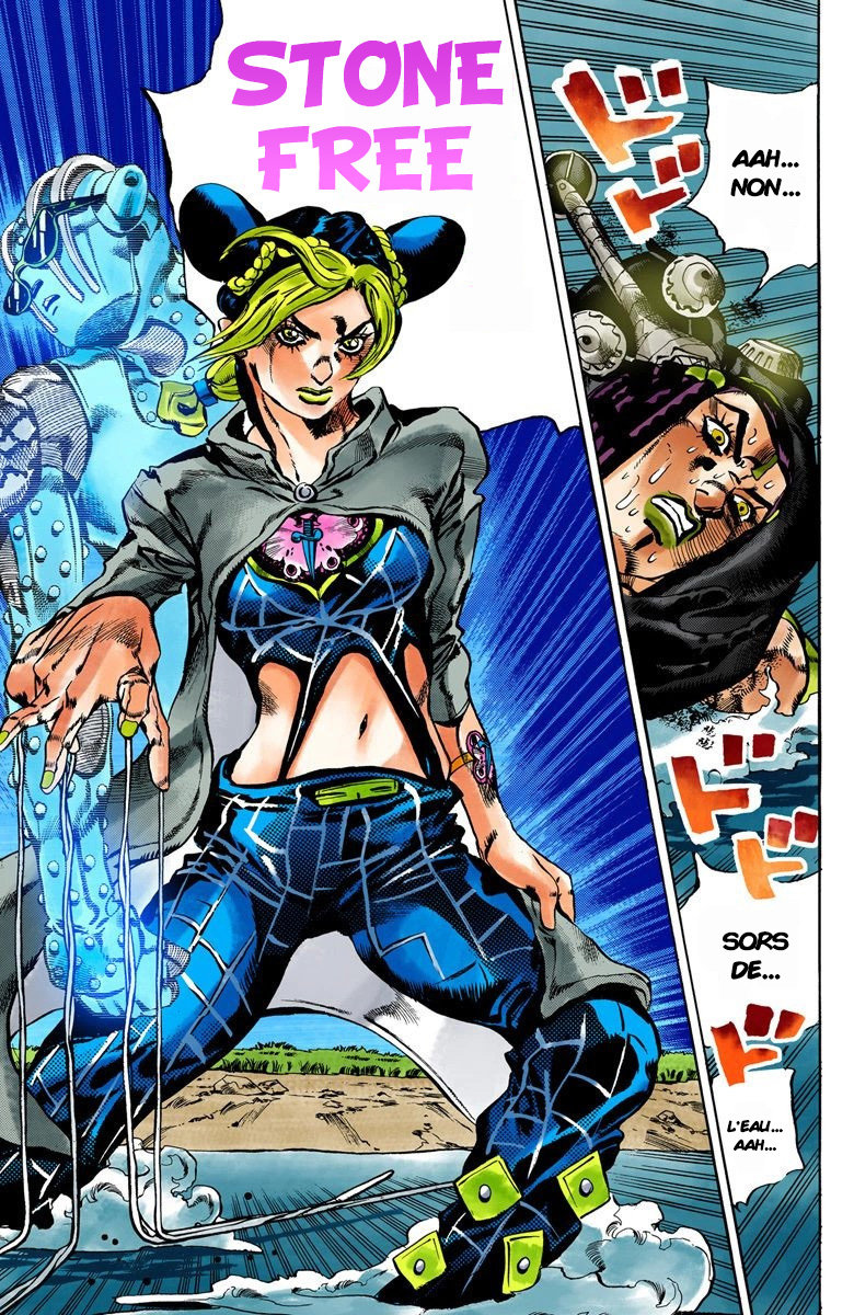 Read JoJo's Bizarre Adventure Part 6 Stone Ocean Official Colored FR Manga Online