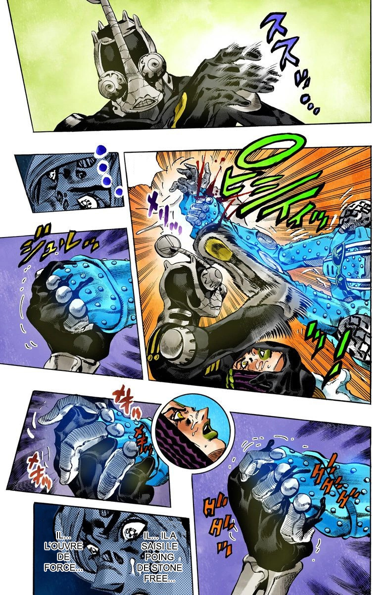 Read JoJo's Bizarre Adventure Part 6 Stone Ocean Official Colored FR Manga Online