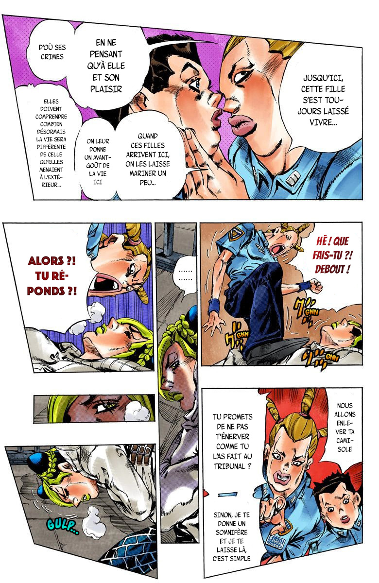Read JoJo's Bizarre Adventure Part 6 Stone Ocean Official Colored FR Manga Online
