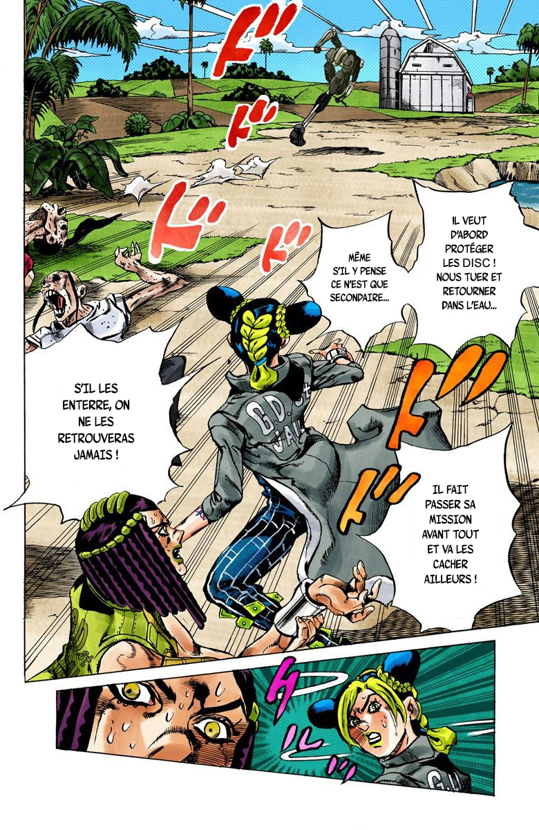 Read JoJo's Bizarre Adventure Part 6 Stone Ocean Official Colored FR Manga Online