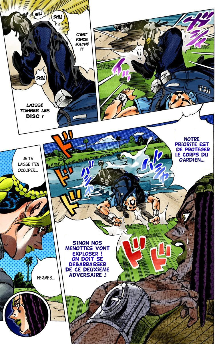 Read JoJo's Bizarre Adventure Part 6 Stone Ocean Official Colored FR Manga Online