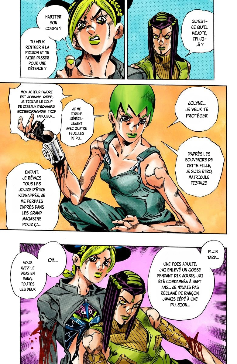 Read JoJo's Bizarre Adventure Part 6 Stone Ocean Official Colored FR Manga Online