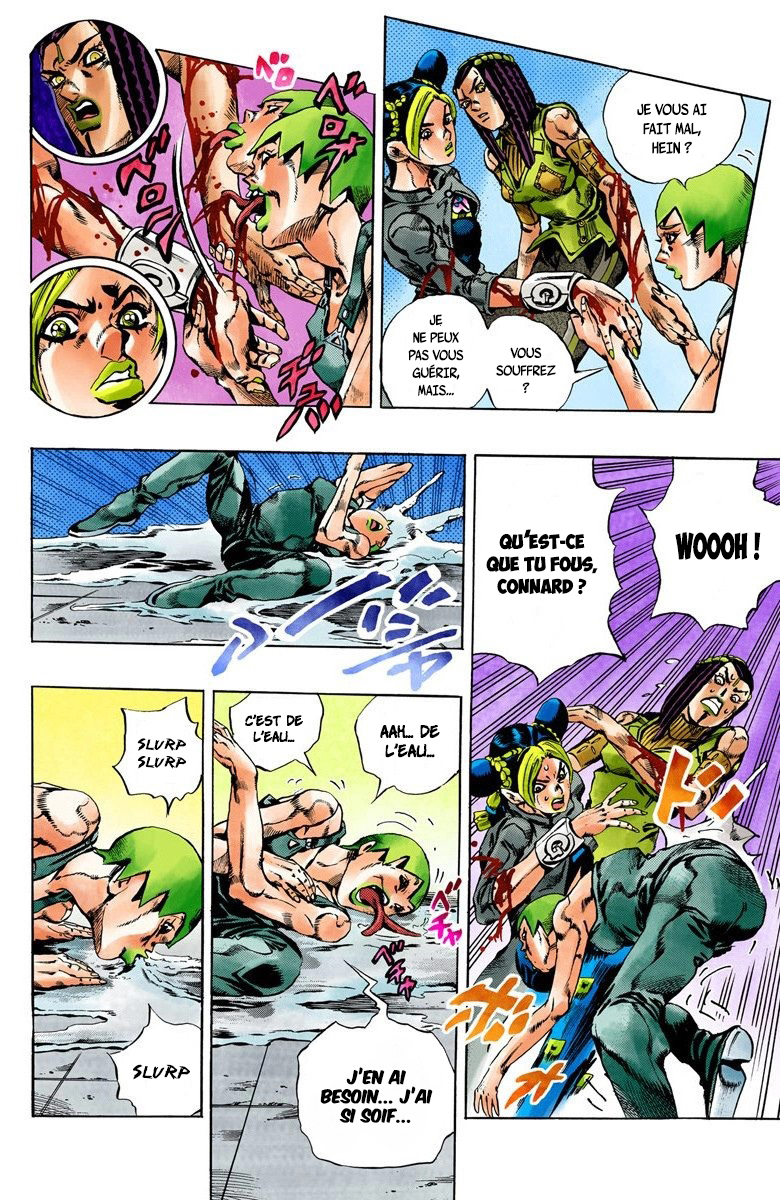 Read JoJo's Bizarre Adventure Part 6 Stone Ocean Official Colored FR Manga Online