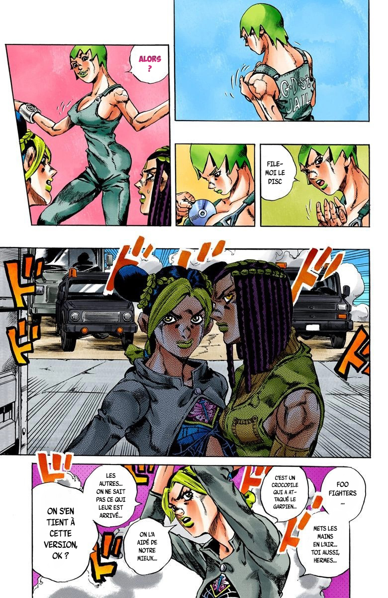 Read JoJo's Bizarre Adventure Part 6 Stone Ocean Official Colored FR Manga Online