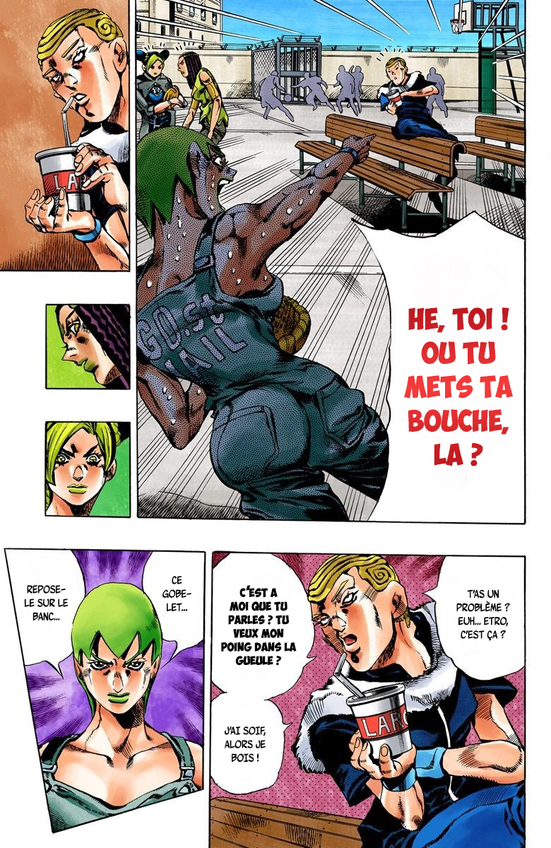 Read JoJo's Bizarre Adventure Part 6 Stone Ocean Official Colored FR Manga Online