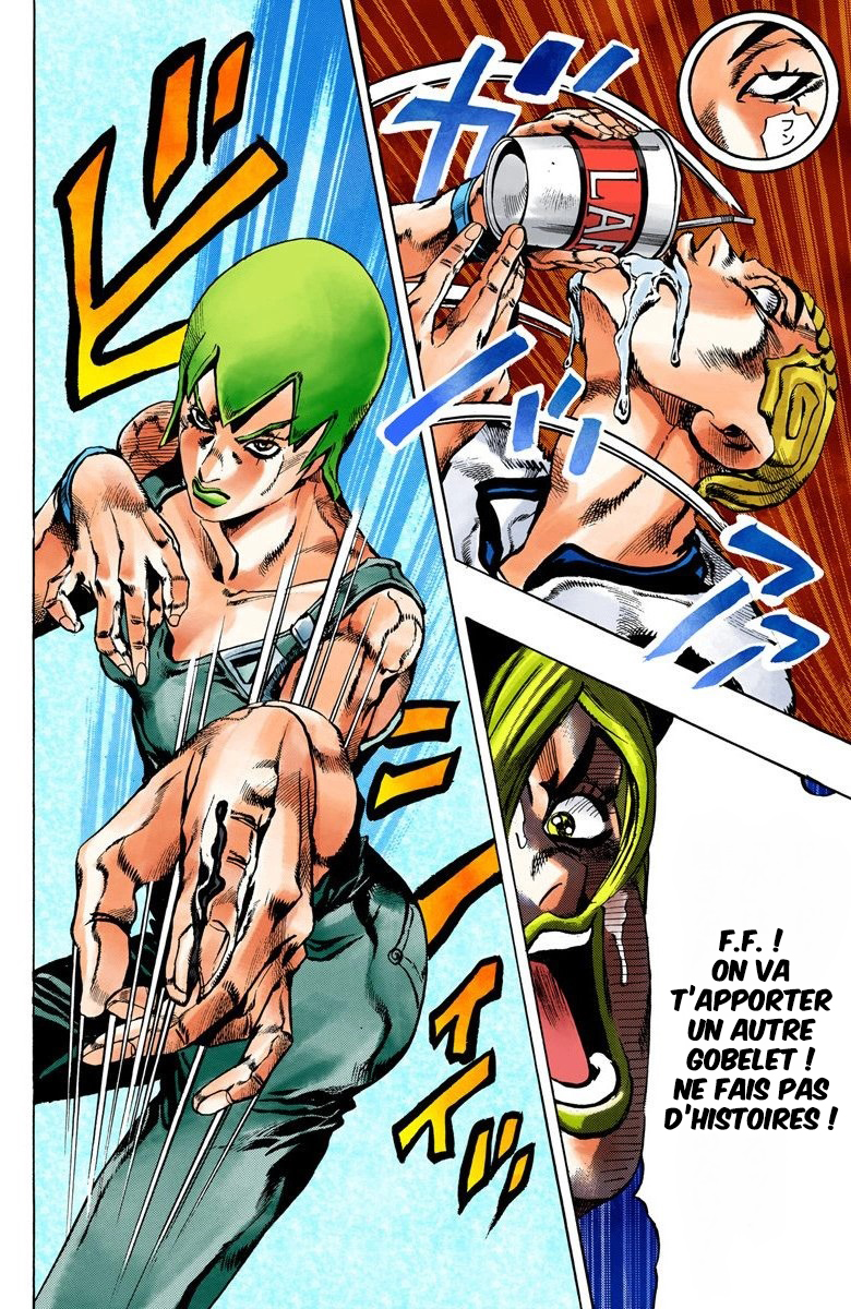 Read JoJo's Bizarre Adventure Part 6 Stone Ocean Official Colored FR Manga Online