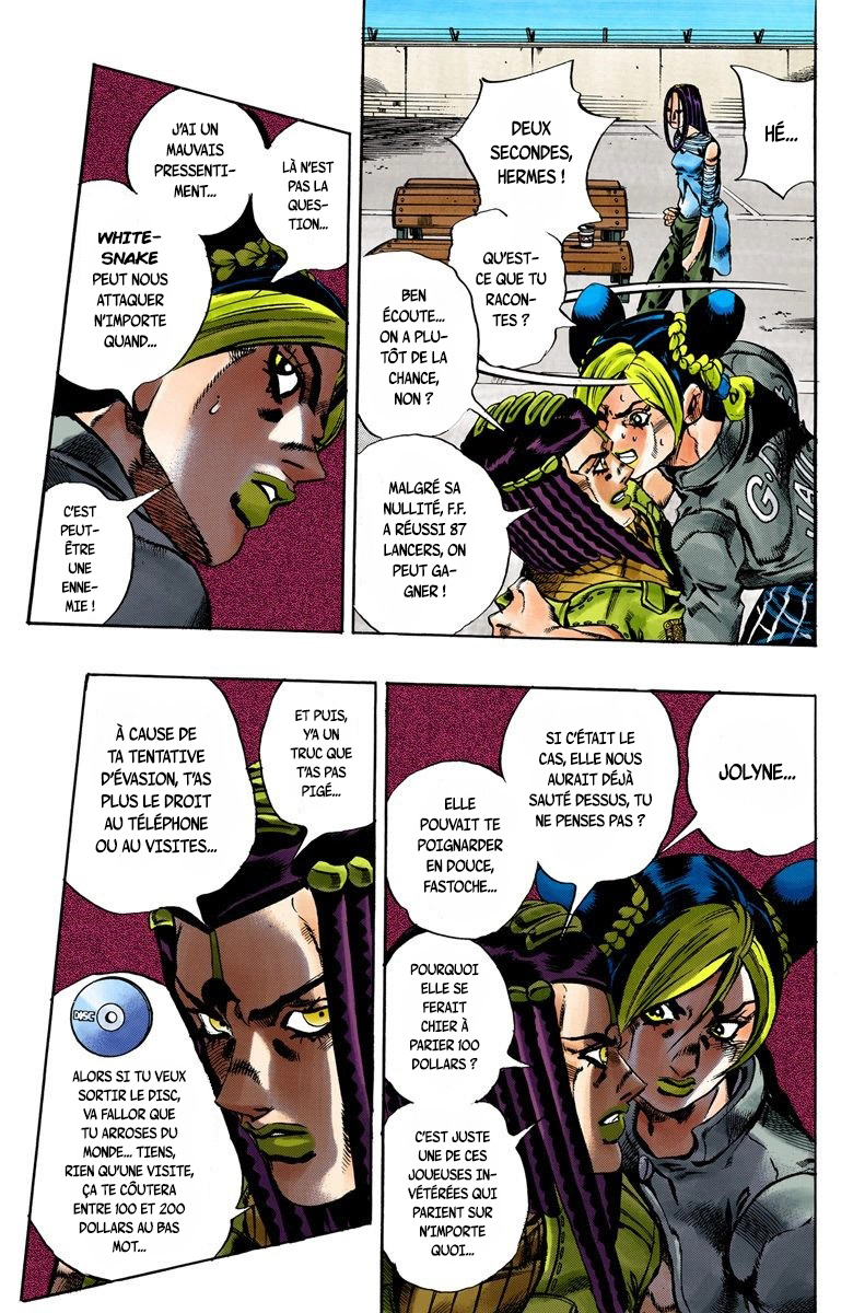 Read JoJo's Bizarre Adventure Part 6 Stone Ocean Official Colored FR Manga Online
