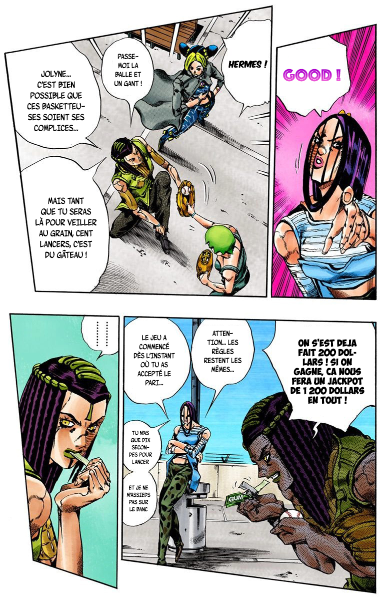 Read JoJo's Bizarre Adventure Part 6 Stone Ocean Official Colored FR Manga Online