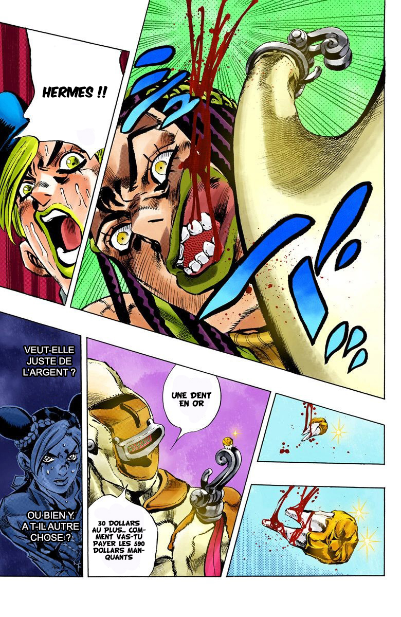 Read JoJo's Bizarre Adventure Part 6 Stone Ocean Official Colored FR Manga Online