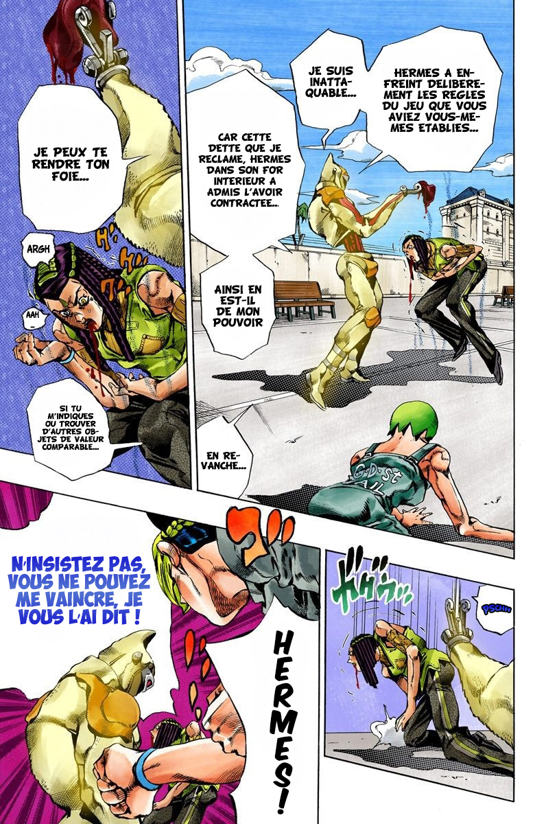 Read JoJo's Bizarre Adventure Part 6 Stone Ocean Official Colored FR Manga Online