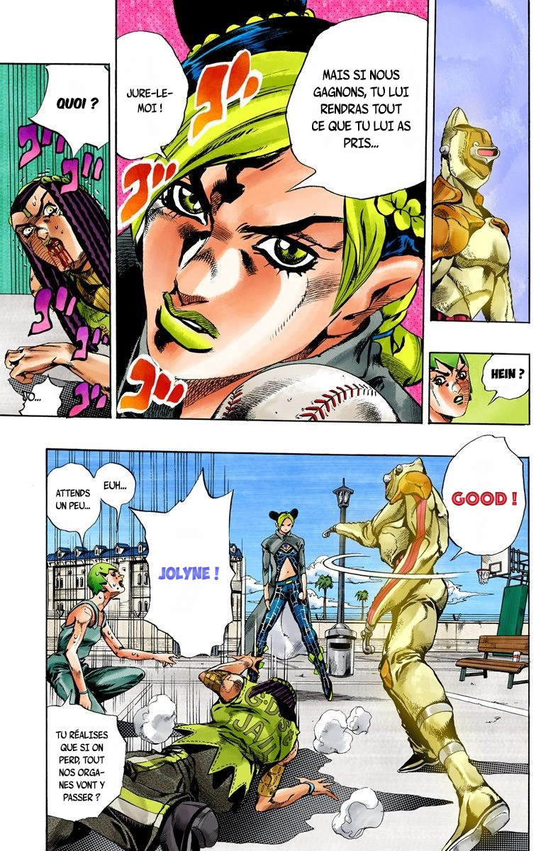 Read JoJo's Bizarre Adventure Part 6 Stone Ocean Official Colored FR Manga Online