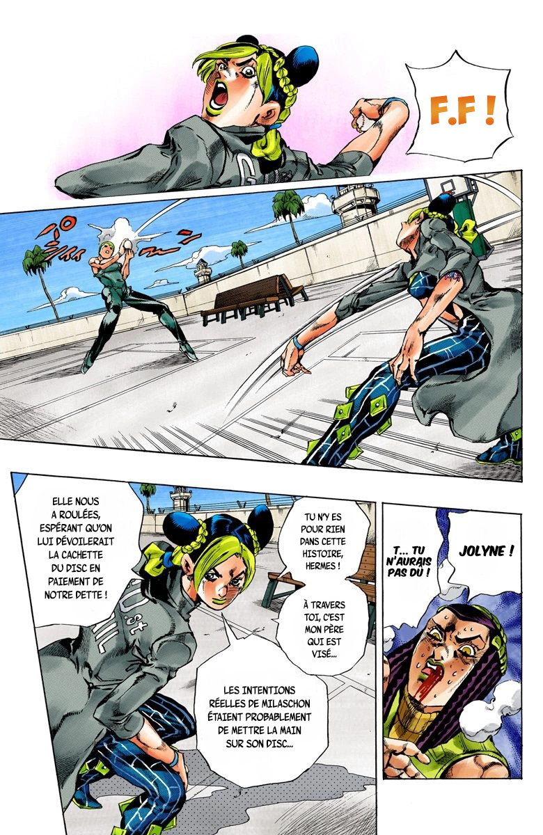 Read JoJo's Bizarre Adventure Part 6 Stone Ocean Official Colored FR Manga Online