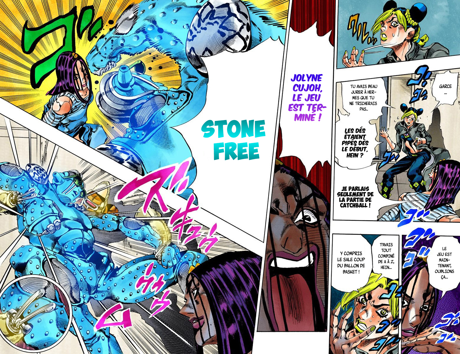 Read JoJo's Bizarre Adventure Part 6 Stone Ocean Official Colored FR Manga Online