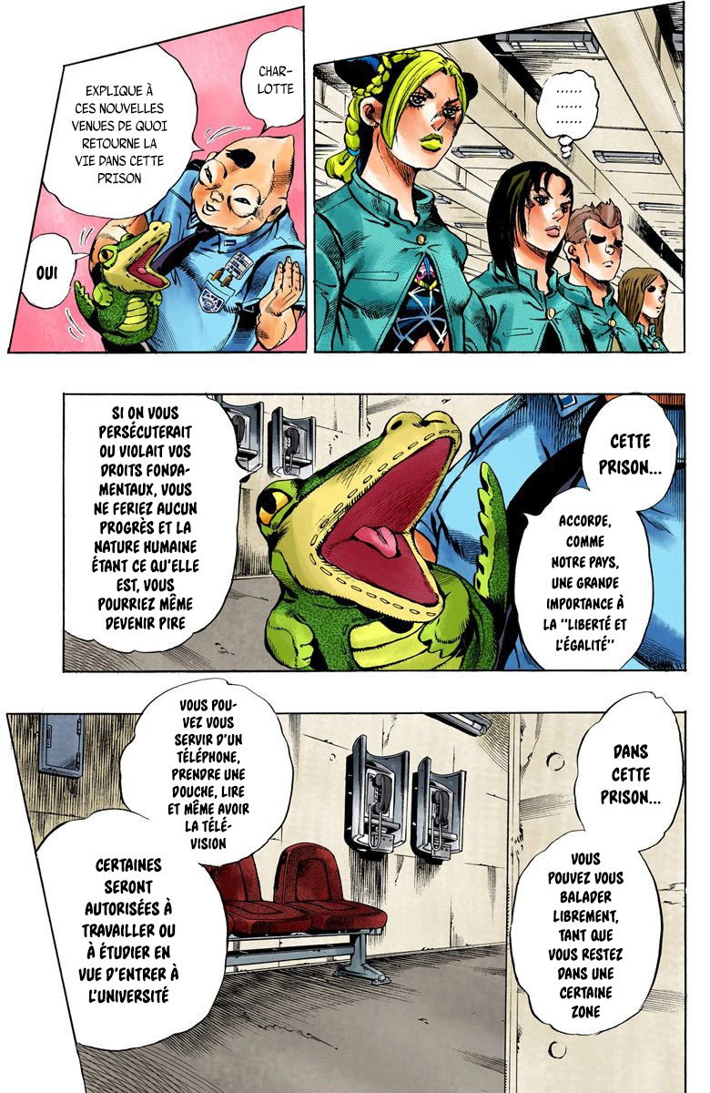 Read JoJo's Bizarre Adventure Part 6 Stone Ocean Official Colored FR Manga Online