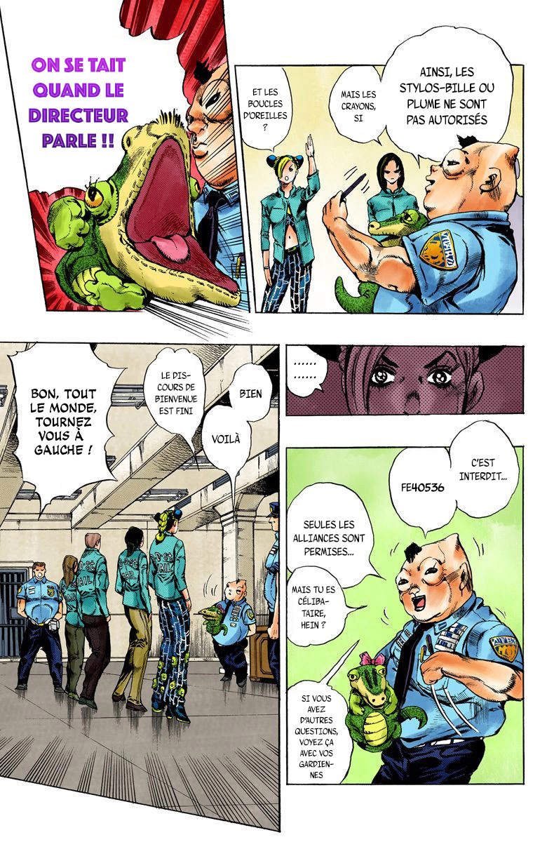 Read JoJo's Bizarre Adventure Part 6 Stone Ocean Official Colored FR Manga Online