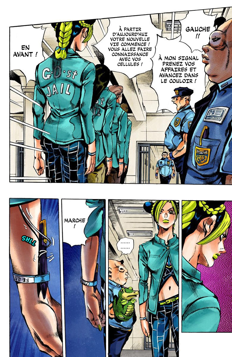 Read JoJo's Bizarre Adventure Part 6 Stone Ocean Official Colored FR Manga Online