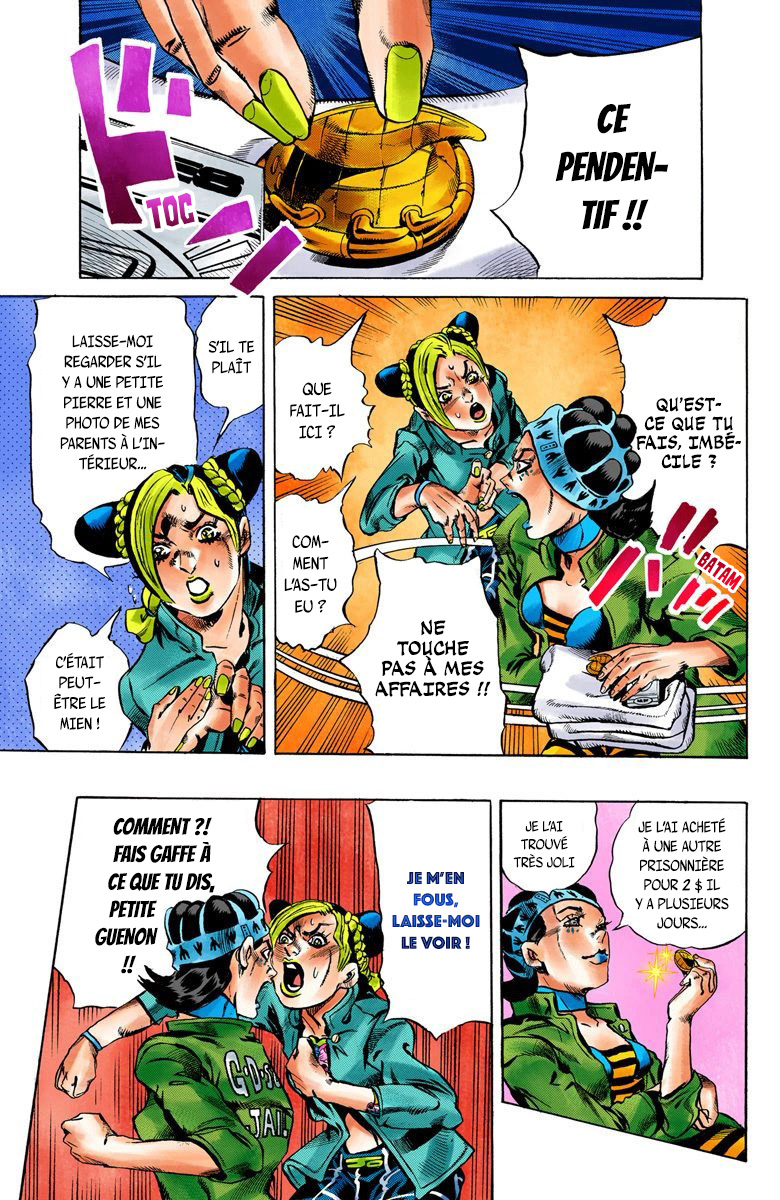 Read JoJo's Bizarre Adventure Part 6 Stone Ocean Official Colored FR Manga Online
