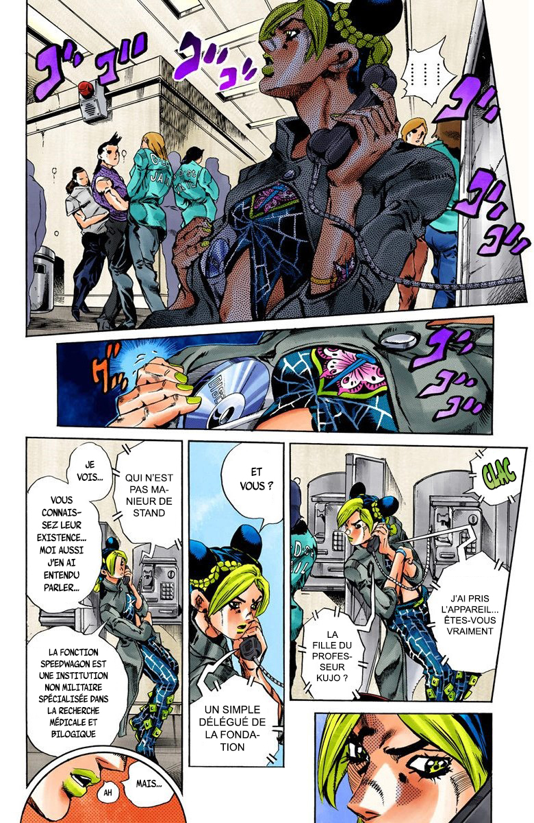 Read JoJo's Bizarre Adventure Part 6 Stone Ocean Official Colored FR Manga Online