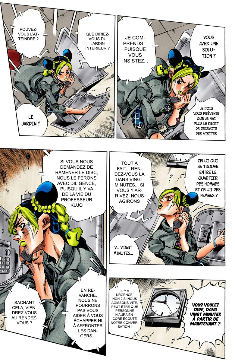 Read JoJo's Bizarre Adventure Part 6 Stone Ocean Official Colored FR Manga Online