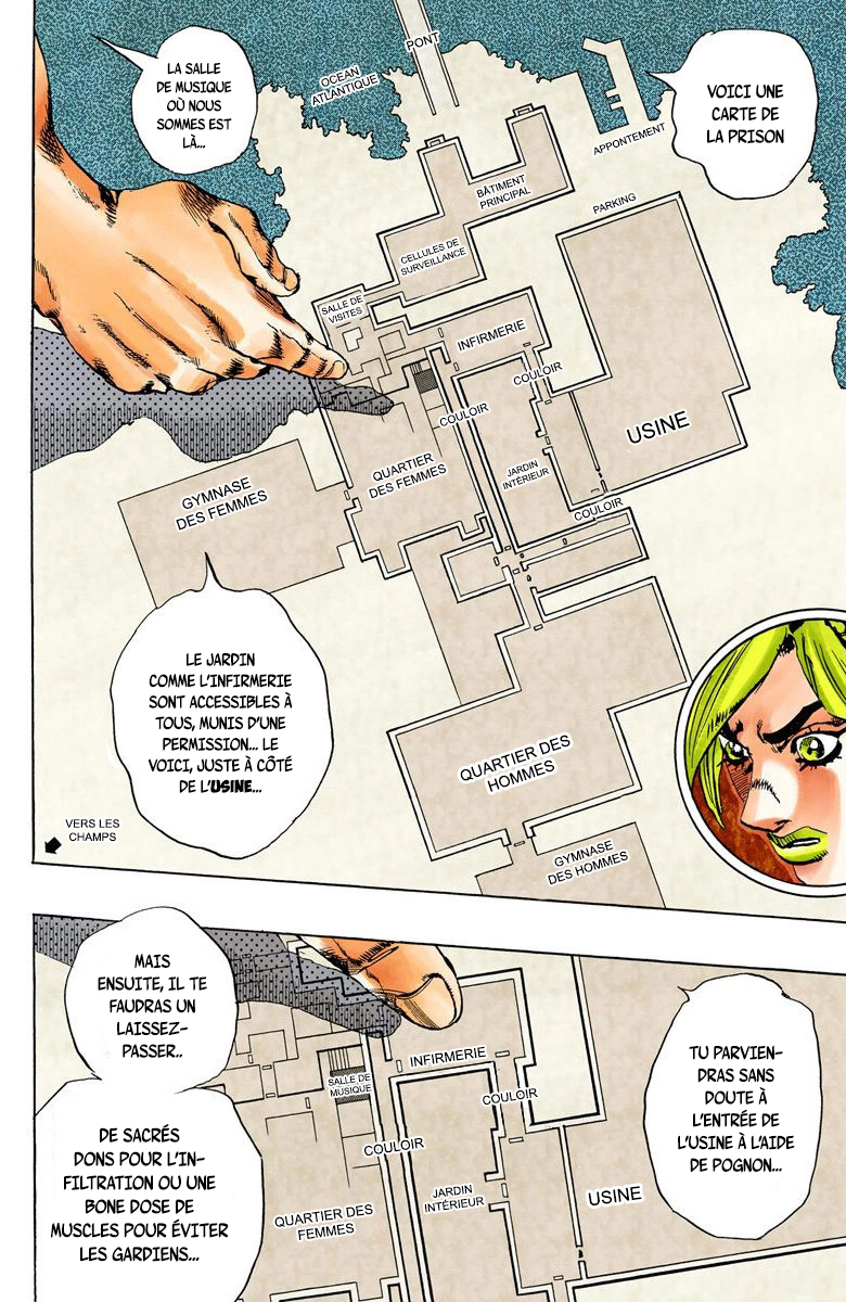 Read JoJo's Bizarre Adventure Part 6 Stone Ocean Official Colored FR Manga Online