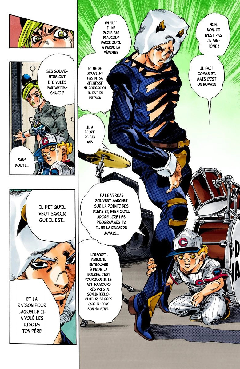 Read JoJo's Bizarre Adventure Part 6 Stone Ocean Official Colored FR Manga Online