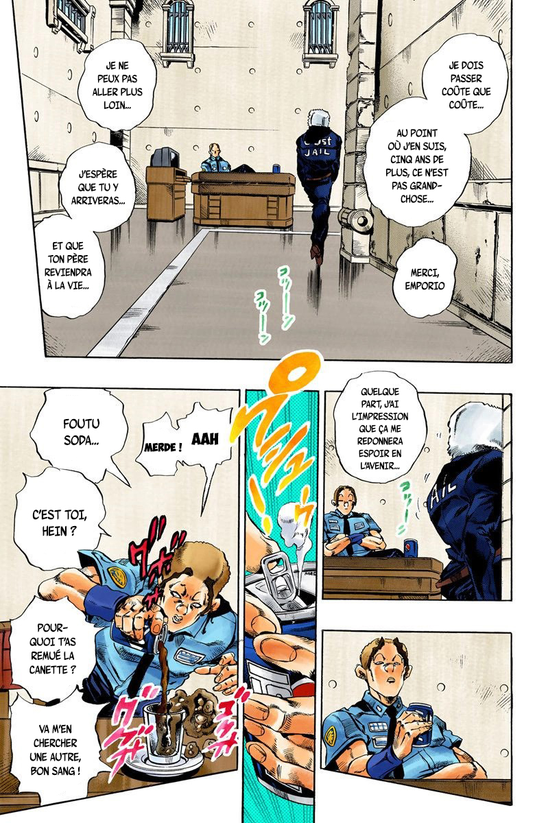 Read JoJo's Bizarre Adventure Part 6 Stone Ocean Official Colored FR Manga Online