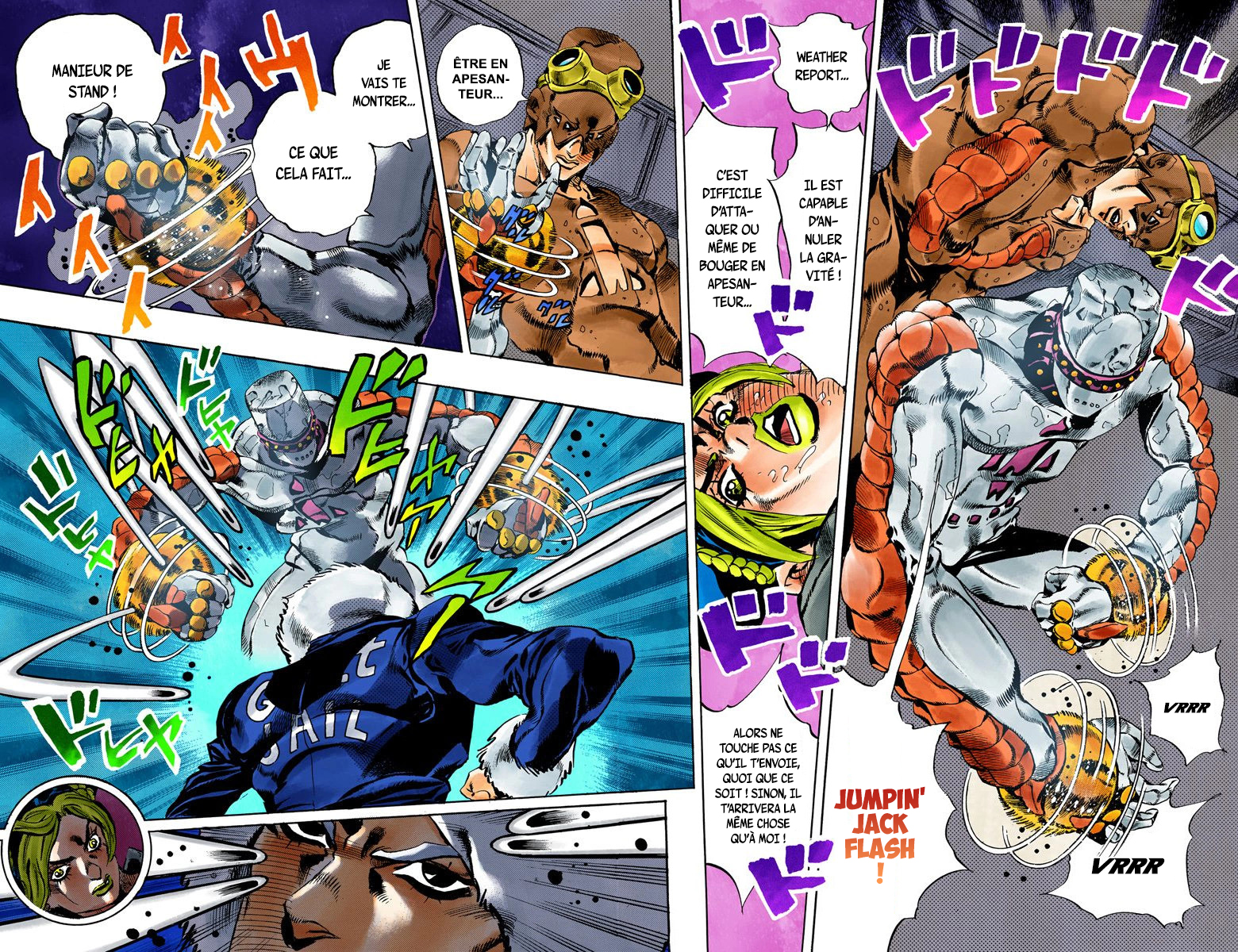 Read JoJo's Bizarre Adventure Part 6 Stone Ocean Official Colored FR Manga Online
