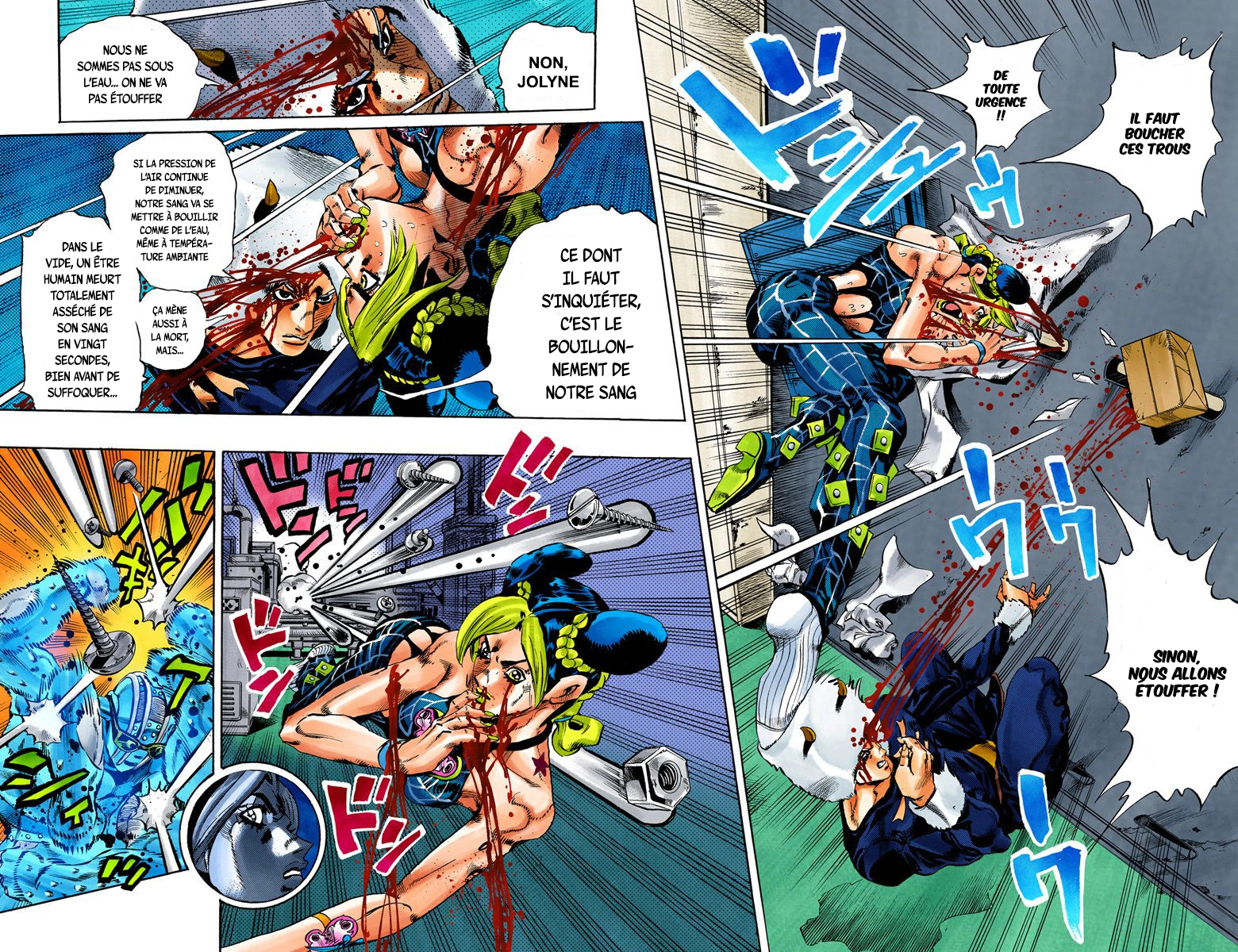 Read JoJo's Bizarre Adventure Part 6 Stone Ocean Official Colored FR Manga Online