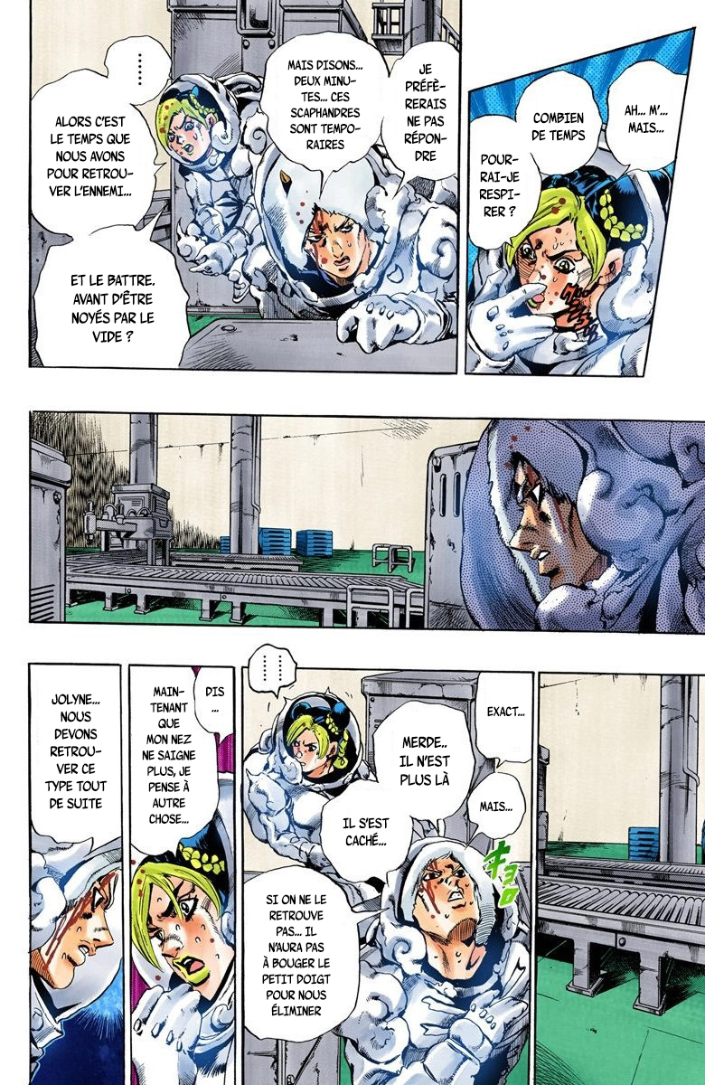 Read JoJo's Bizarre Adventure Part 6 Stone Ocean Official Colored FR Manga Online