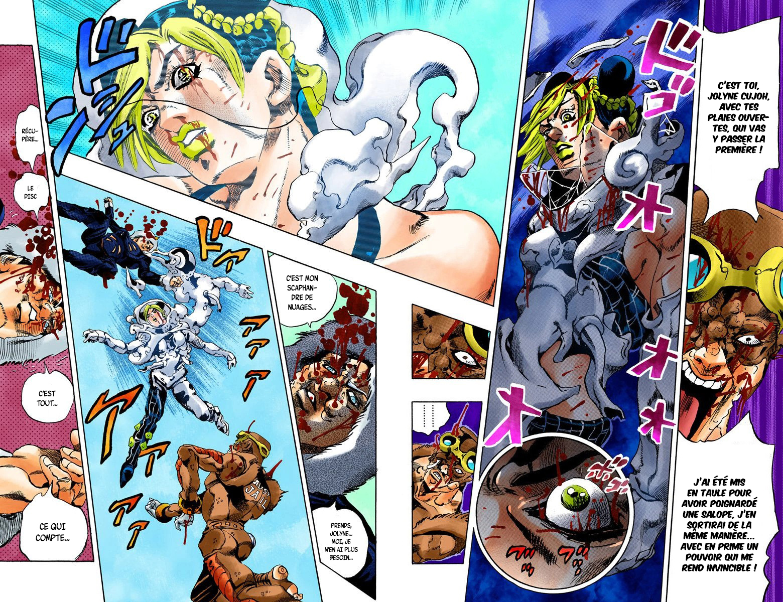 Read JoJo's Bizarre Adventure Part 6 Stone Ocean Official Colored FR Manga Online