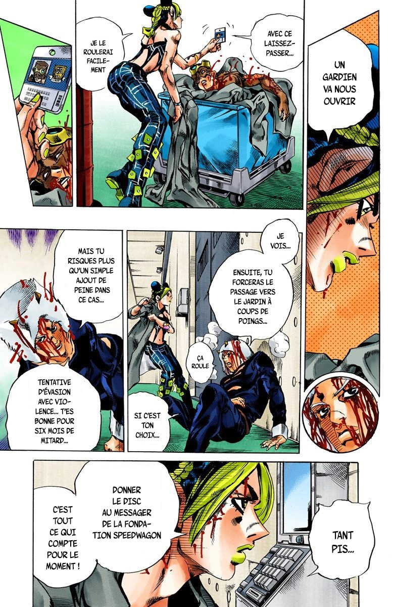 Read JoJo's Bizarre Adventure Part 6 Stone Ocean Official Colored FR Manga Online