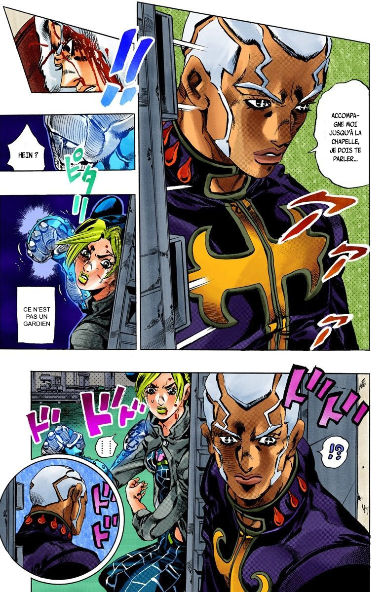 Read JoJo's Bizarre Adventure Part 6 Stone Ocean Official Colored FR Manga Online
