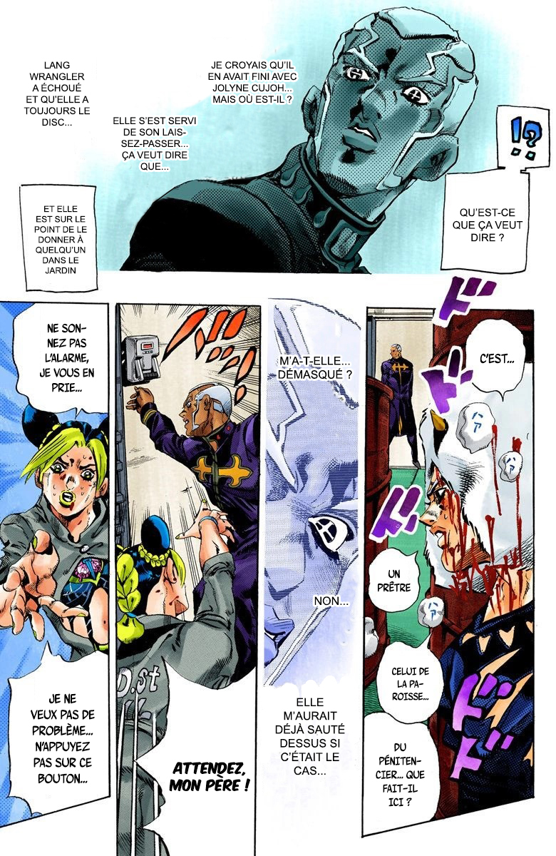 Read JoJo's Bizarre Adventure Part 6 Stone Ocean Official Colored FR Manga Online