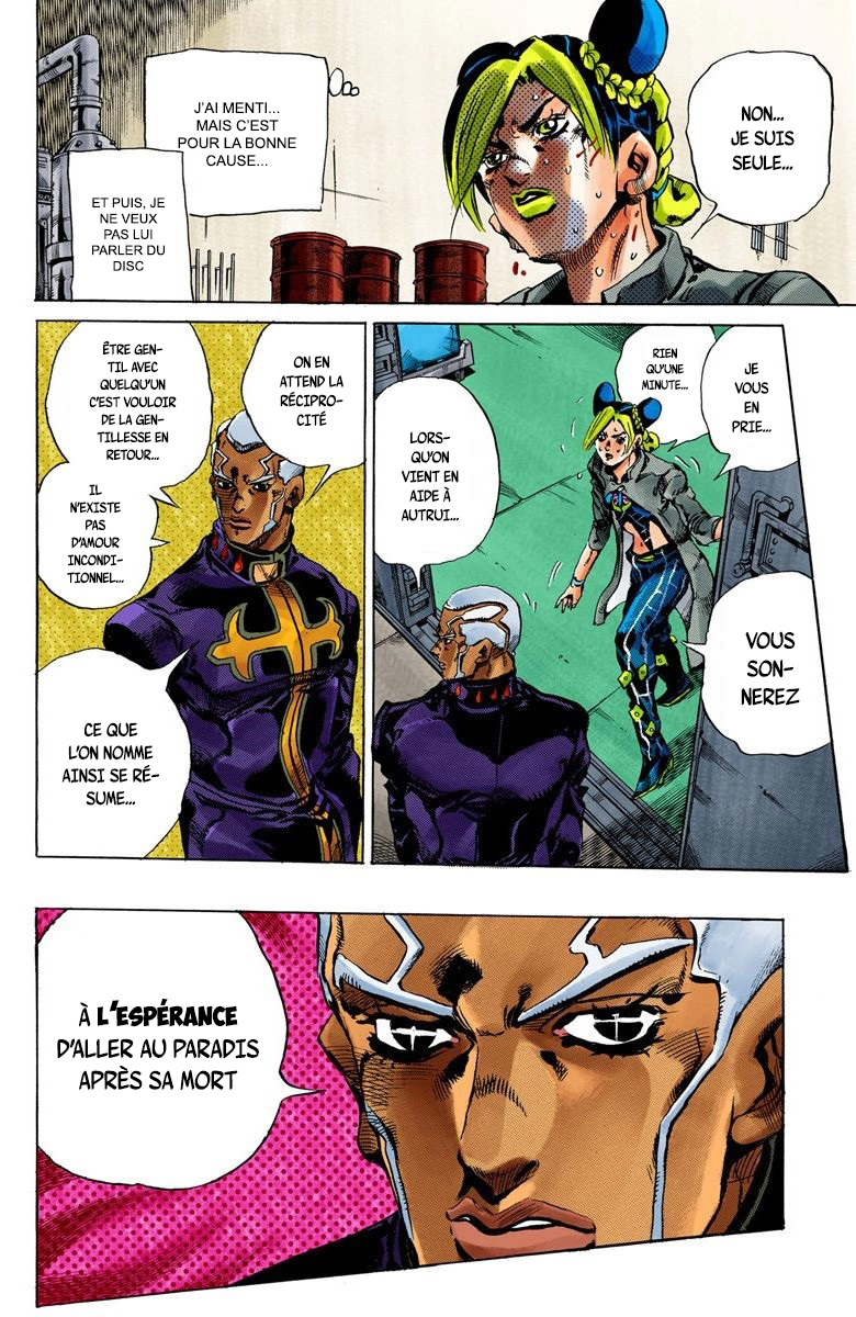 Read JoJo's Bizarre Adventure Part 6 Stone Ocean Official Colored FR Manga Online