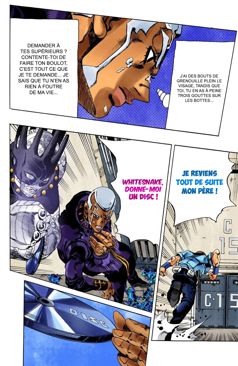 Read JoJo's Bizarre Adventure Part 6 Stone Ocean Official Colored FR Manga Online